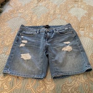 White House black market denim shorts size 4